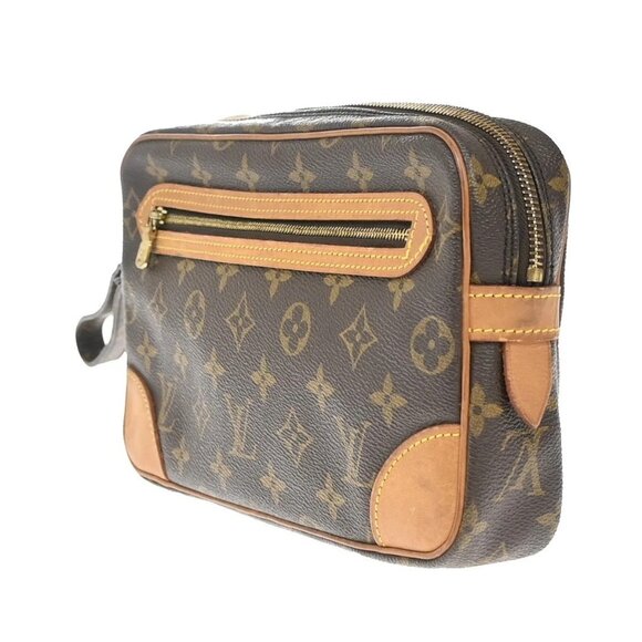 LOUIS VUITTON Marly Dragonne GM Clutch Hand Bag Monogram Brown M51825 36KB186 - Picture 2 of 15